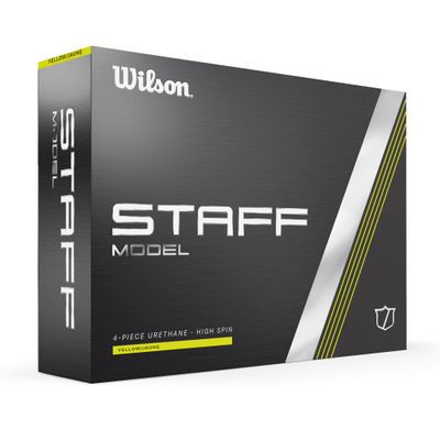 Wilson 2024 Staff Model Golf Ball - 12 Balls, Yellow
