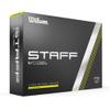Wilson 2024 Staff Model Golf Ball - 12 Balls, Yellow view 1