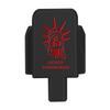 NDZ Performance Slide Cover Back Plate for Sig P320 Series 9 mm .40 .357 .45 ACP, Black Aluminum with Red Laser Engraved US Flag Patriotic Images - Liberty Head Never Surrender view 1