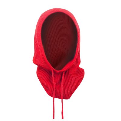 Hoodie Hat for Cold Weather Windproof Hat Neck for Skiing Snowboading & Motorcycle Riding Fall Winter Warm Caps Watermelon Red
