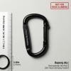 12PCS Carabiner Clip - Heavy Duty Iron Carabiners 800lbs Carabeaner D Ring Shape,Caribeener Key Chain Clip Hook,Keychain Clip,Multipurpose for Camping, Hiking,Backpacking or Other Outdoor Activities. view 2