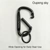 12PCS Carabiner Clip - Heavy Duty Iron Carabiners 800lbs Carabeaner D Ring Shape,Caribeener Key Chain Clip Hook,Keychain Clip,Multipurpose for Camping, Hiking,Backpacking or Other Outdoor Activities. view 3
