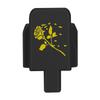 NDZ Performance Slide Cover Back Plate for Sig P320 Series 9 mm .40 .357 .45 ACP, Black Aluminum with Light Gold Laser Engraved Nature Images - Rose Swoosh Petals view 1