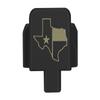 NDZ Performance Slide Cover Back Plate for Sig P320 Series 9 mm .40 .357 .45 ACP, Black Aluminum with Flat Dark Earth Laser Engraved US Flag Patriotic Images - Texas State Border Outline Flag view 1
