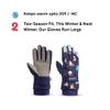 NMERIA Playful Paws Kids Winter Gloves: Water-Resistant Snow & Ski Gloves for Boys & Girls Ages 7-13 - One Size Fits All! (Kitten Collection) view 3