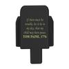 NDZ Performance Slide Cover Back Plate for Sig P320 Series 9 mm .40 .357 .45 ACP, Black Aluminum with Light Green Laser Engraved Patriotic Images - Thomas Paine view 1