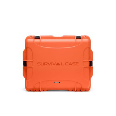 Nanuk 960 Survival Gear Storage Case w/Wheels-for Preppers, Survivalist, First Aid and Emergencies - Waterproof, Dustproof, and Impact Resistant-Empty (Orange)