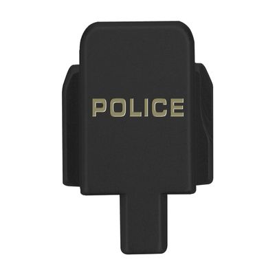 NDZ Performance Slide Cover Back Plate for Sig P320 Series 9 mm .40 .357 .45 ACP, Black Aluminum with Flat Dark Earth Laser Engraved Patriotic Images - Police 1 Line Text