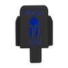 NDZ Performance Slide Cover Back Plate for Sig P320 Series 9 mm .40 .357 .45 ACP, Black Aluminum with Dark Blue Laser Engraved Patriotic Images - Molon Labe Helmet 2 view 1
