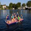 O'Brien 10ft x 6ft Flag Runway Floating Inflatable Float for Lakes & Rivers view 3