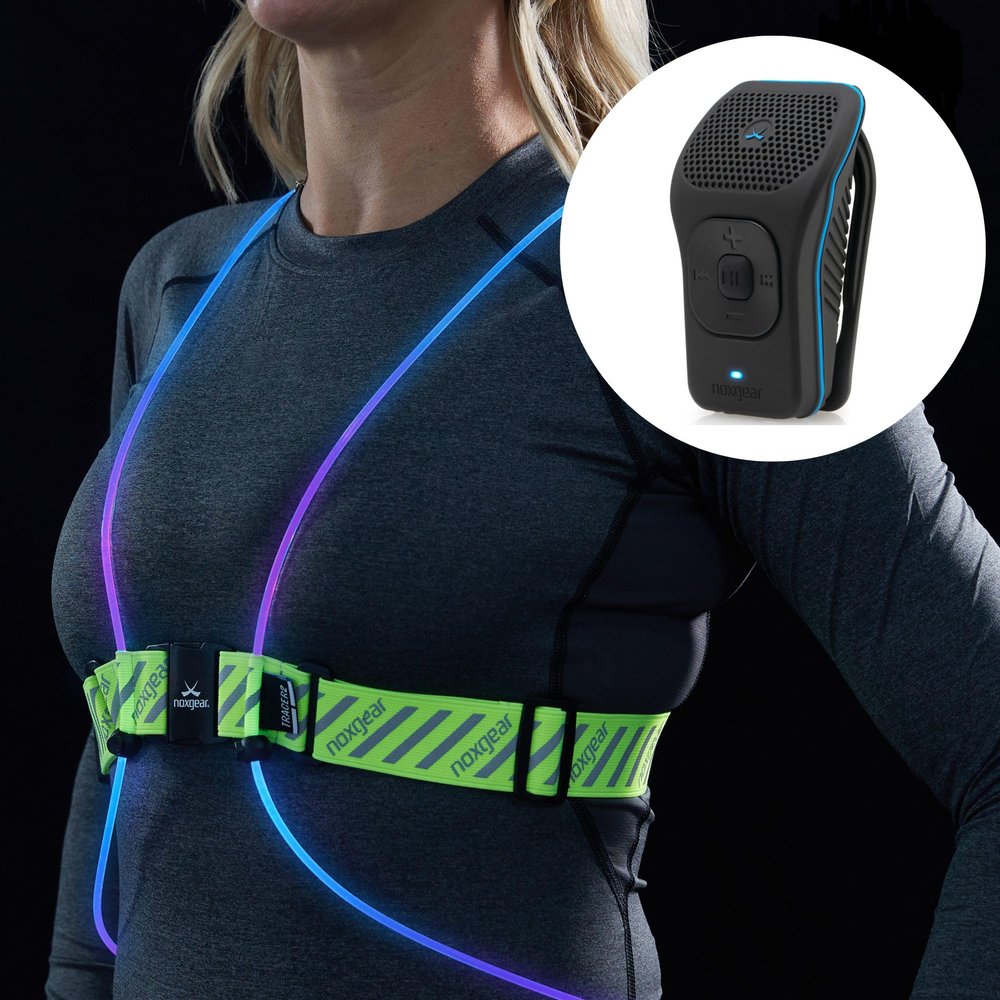 noxgear Tracer Visibility Vest (Size: SM) plus 39g Wearable Bluetooth Speaker
