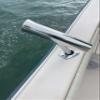 1-Way Fishing Rod Holder - 10" Flared Tulip - Outrigger Style - Rod Rigger - Polished Aluminum view 4