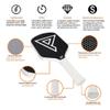 3k Imperium Paddle, Raw 3k Carbon Fiber, Thereoform Core, 16 MM Thickness. (White) view 2
