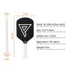 3k Imperium Paddle, Raw 3k Carbon Fiber, Thereoform Core, 16 MM Thickness. (White) view 4