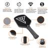 3k Imperium Paddle, Raw 3k Carbon Fiber, Thereoform Core, 16 MM Thickness. (Black) view 2
