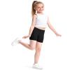 Auranso Girls Bike Shorts Cartwheel Cotton Biker Dance Under Dress Shorts Kids Clothes 4 Pack Black 9-10 Years view 2