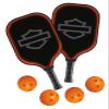 Harley-Davidson Stealth Bar & Shield Pickleball Set - Two Paddles & Four Balls view 1