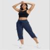 ISEEGZ Hiking Capris for Women with Pockets Lightweight Quick Dry Cargo Capri Travel Pants Women Casual Women's Capris view 3