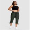 ISEEGZ Hiking Capris for Women with Pockets Lightweight Quick Dry Cargo Capri Travel Pants Women Casual Women's Capris view 2