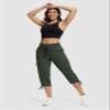 ISEEGZ Hiking Capris for Women with Pockets Lightweight Quick Dry Cargo Capri Travel Pants Women Casual Women's Capris view 3