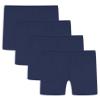 Auranso Girls Bike Shorts Cartwheel Cotton Biker Dance Under Dress Shorts Kids Clothes 4 Pack Navy 9-10 Years view 1