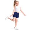 Auranso Girls Bike Shorts Cartwheel Cotton Biker Dance Under Dress Shorts Kids Clothes 4 Pack Navy 9-10 Years view 2