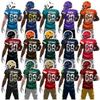 Personalized Custom Football Player Jerseys Sticker Custom Team Name & Numbers Sticker Helmet Stick Waterproof Vinyl Sticker for Water Bottle Cars Laptops Phone Gifts for Adults Kids Boys Ver 2 view 1