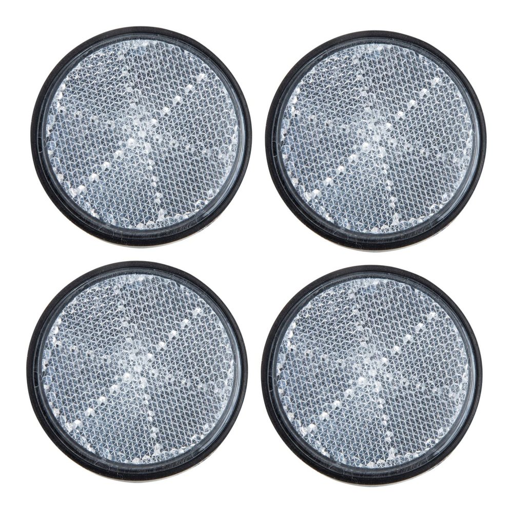 Beatifufu Flashing Bike Reflectors 4pcs Plastic Bike Reflective Pieces Reflective Light for Safety