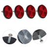 Beatifufu Flashing Bike Reflectors 4pcs Plastic Bike Reflective Pieces Reflective Light for Safety view 2