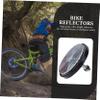 Beatifufu Flashing Bike Reflectors 4pcs Plastic Bike Reflective Pieces Reflective Light for Safety view 3