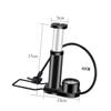 BESPORTBLE Mini Portable High-Pressure Floor Pump for Lightweight Foot Activated Inflator Barometer Versatile Tire Pump for Various Items Black Accessory Base Random view 2