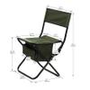 2 Pcs Folding Outdoor Chair with Storage Bag, Portable Chair for Indoor, Outdoor Camping, Picnics and Fishing,Green view 2