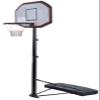 Portable Basketball Hoop System Height Adjustable 6.5ft-10ft with 43" Black Backboard for Indoor Outdoor Use view 1