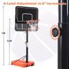 Portable Basketball Hoop & Goal with Vertical Jump Measurement, Outdoor Basketball System with 6.6-10ft Height Adjustment for Youth, Adults view 3