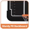 Portable Basketball Hoop & Goal with Vertical Jump Measurement, Outdoor Basketball System with 6.6-10ft Height Adjustment for Youth, Adults view 4