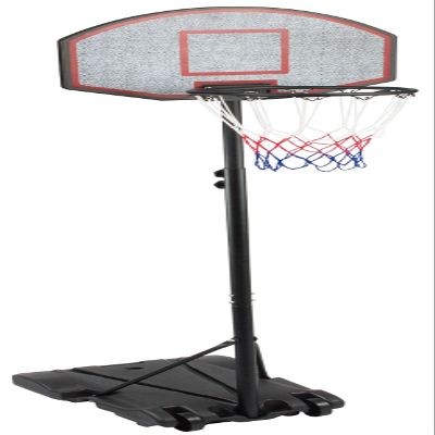 Youth Portable Basketball Hoop Black & White Adjustable Basketball Goal System for Indoor&Outdoor
