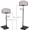 Youth Portable Basketball Hoop Black & White Adjustable Basketball Goal System for Indoor&Outdoor view 2
