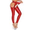 Zaldita Women's Semi Opaque Shiny Oil Stockings Pantyhose Leggings Hollow Out Toeless Tights Pants Red&TypeA X-Large view 4