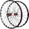 Bicycle Front and Rear Wheels 26/27.5 Inch Mountain Bike Wheel Set Carbon Fiber Hub Disc Brake Quick Release 9 1011 Speed (Color : Red, Size : 27.5inch) view 1