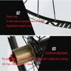 Bicycle Front and Rear Wheels 26/27.5 Inch Mountain Bike Wheel Set Carbon Fiber Hub Disc Brake Quick Release 9 1011 Speed (Color : Red, Size : 27.5inch) view 2