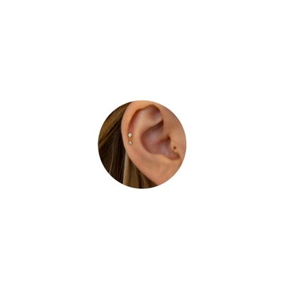 2 Pairs Dainty Stud Earrings 18G, Cubic Zirconia Screw Flat Back Drop Earrings & Tiny Birthstone Dangle Earrings Garnet