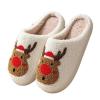 delyx Christmas deer cotton slippers indoor elk warm slippers view 1