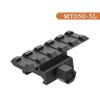 Eastern Tactical Supply Optics Riser Picatinny Rail Riser for Optic or Red Dot Riser Mount 0.5"/0.83/1" Height 2.1 Length 5-Slot (MT050-5L) view 2