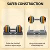 AOTOB 55 lbs (Pair) Adjustable Colorful Dumbbell Set, Dumbbells Adjust Weight with Anti-Slip Fast Adjust Turning Handle, Dumbbell Sets Adjusted for Men and Women, Dumbbells Pair for Home Gym Exercise view 3