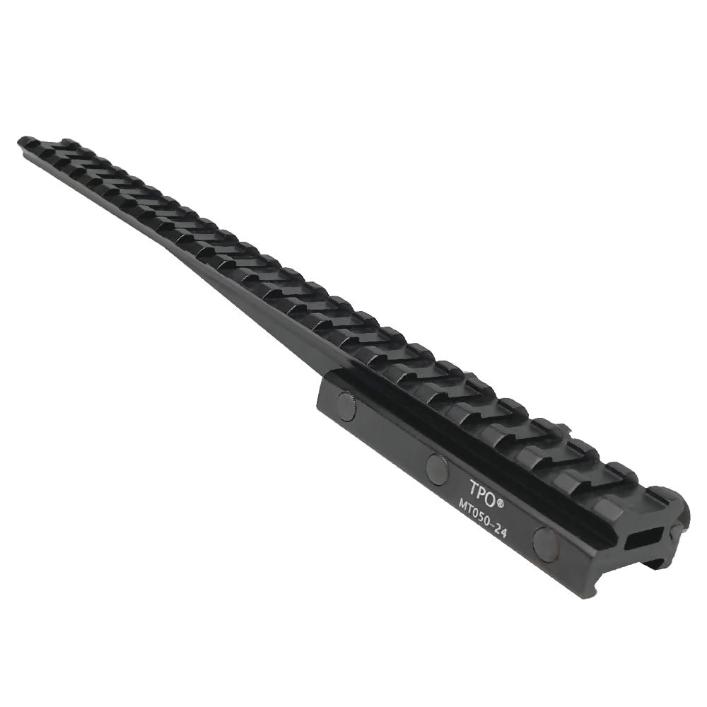 Eastern Tactical Supply Optics Riser Picatinny Rail Riser for Optics or Red Dot Riser Mount 0.5"/0.83/1" Height 10" Length 24-Slots (0.5")