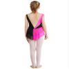 JEATHA Kids Girls Shiny Rhinestones Sleeveless Figure Skating Dress Dance Costume Ballet Dancewear Hot Pink E 16 Years view 2