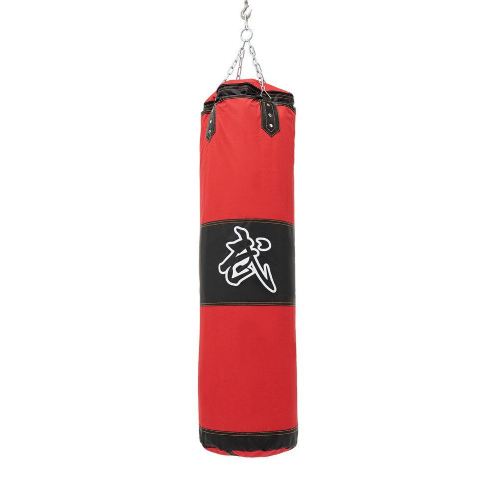 Punching Bag for Adults,Heavy Speed Boxing Bag Set with Gloves for Home Gym Kickboxing Boxing Karate MMA Muay Thai Training,Holds up to 33LBS (3.9ft,Red)