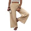 Women's Casual Trousers are Loose Slimming Crumpled Wide-Leg Pants view 2