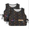 Abstract Flower Cobbler Aprons with 2 Large Pockets for Men Women,Unisex Cobbler Smock Apron for Adults Chef Clothing Protector 20x27.5 (2pcs) Brown Minimalist Geometric Floral Native American view 1