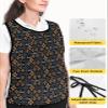 Abstract Flower Cobbler Aprons with 2 Large Pockets for Men Women,Unisex Cobbler Smock Apron for Adults Chef Clothing Protector 20x27.5 (2pcs) Brown Minimalist Geometric Floral Native American view 4